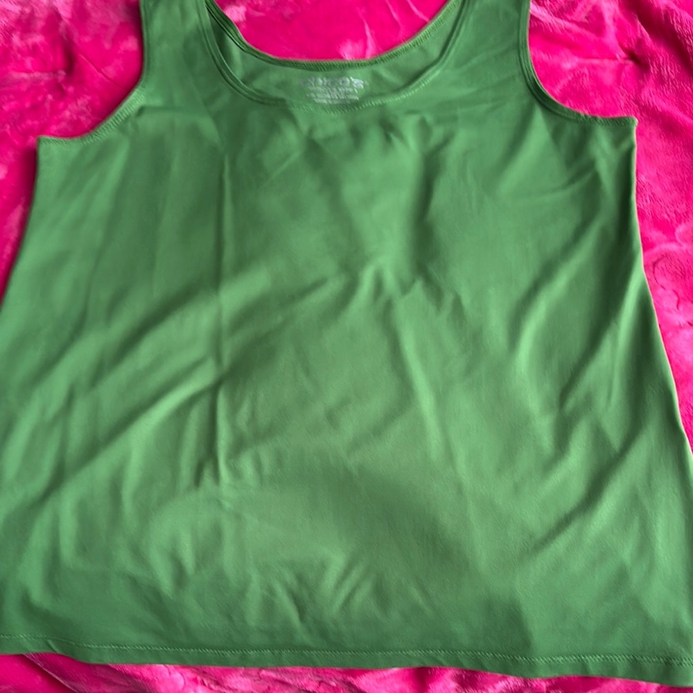 Green Sleeveless Top